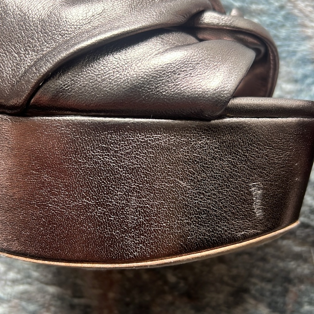 Rachel Zoe Metallic Blush Claudette Platforms